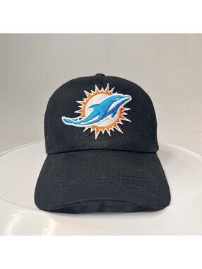 Miami Dolphins NFL Pro Line by Fanatics Throwback Logo  Trucker Hat Cap